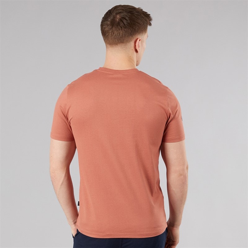 Tokyo Laundry Mens Lewes T-Shirt Peachy - Image 2