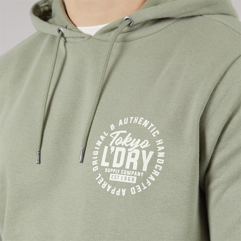Tokyo Laundry Mens Carragher Hoodie Seagrass - Image 5