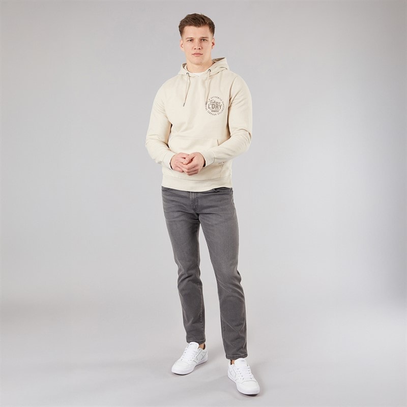 Tokyo Laundry Mens Carragher Hoodie Stone Rainy Day - Image 4