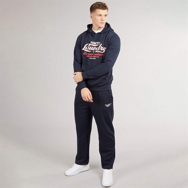 Tokyo Laundry Mens Kennion Hoodie Navy - Image 3