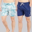 Tokyo Laundry Mens Tahan Two Pack Swim Shorts Multi