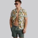 Tokyo Laundry Mens Byers Seersucker Swim Shorts Green
