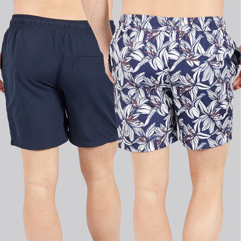 Tokyo Laundry Mens Tahan Two Pack Swim Shorts Multi - Image 2