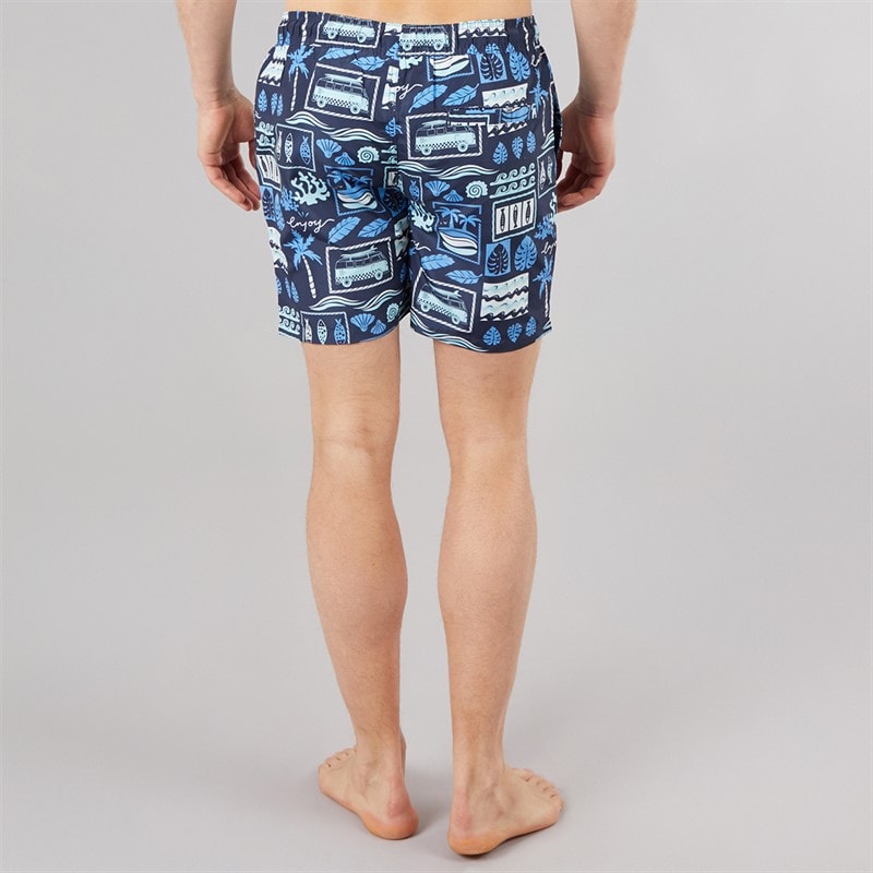 Tokyo Laundry Mens Taifa Swim Shorts Navy - Image 2