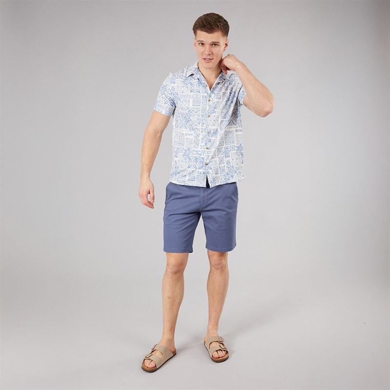 Tokyo Laundry Mens Tiki Short Sleeve Shirt Blue - Image 4