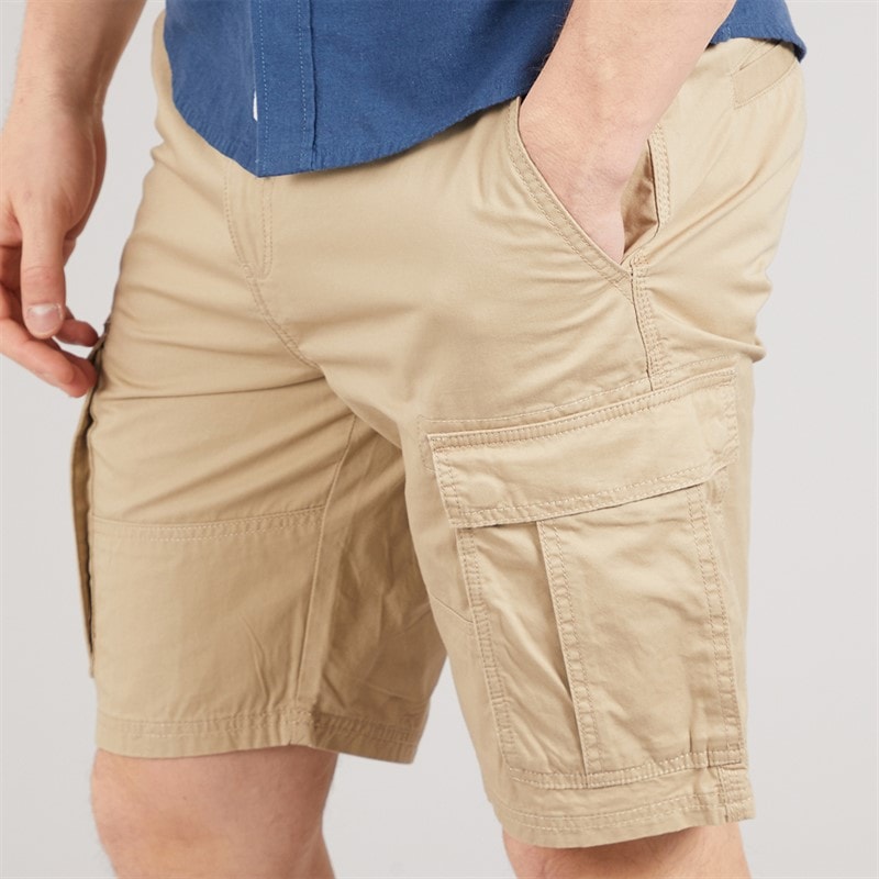 Tokyo Laundry Mens Spalding Cargo Shorts Stone - Image 3