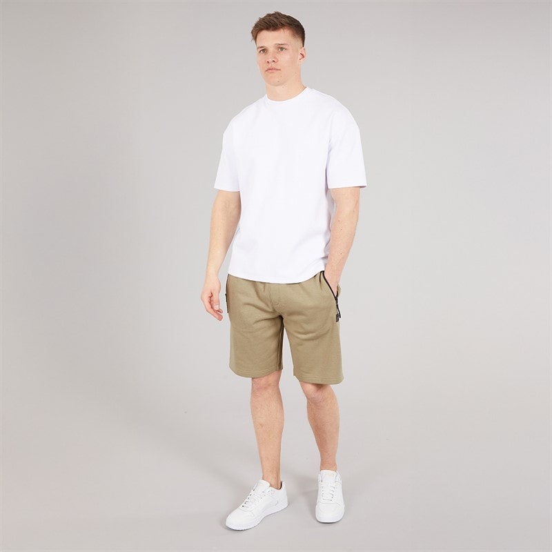 Tokyo Laundry Mens Tarou Fleece Shorts Stone Trench Coat - Image 4