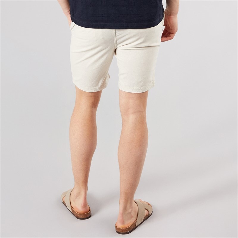 Tokyo Laundry Mens Fabrizio Linen Shorts Natural - Image 2