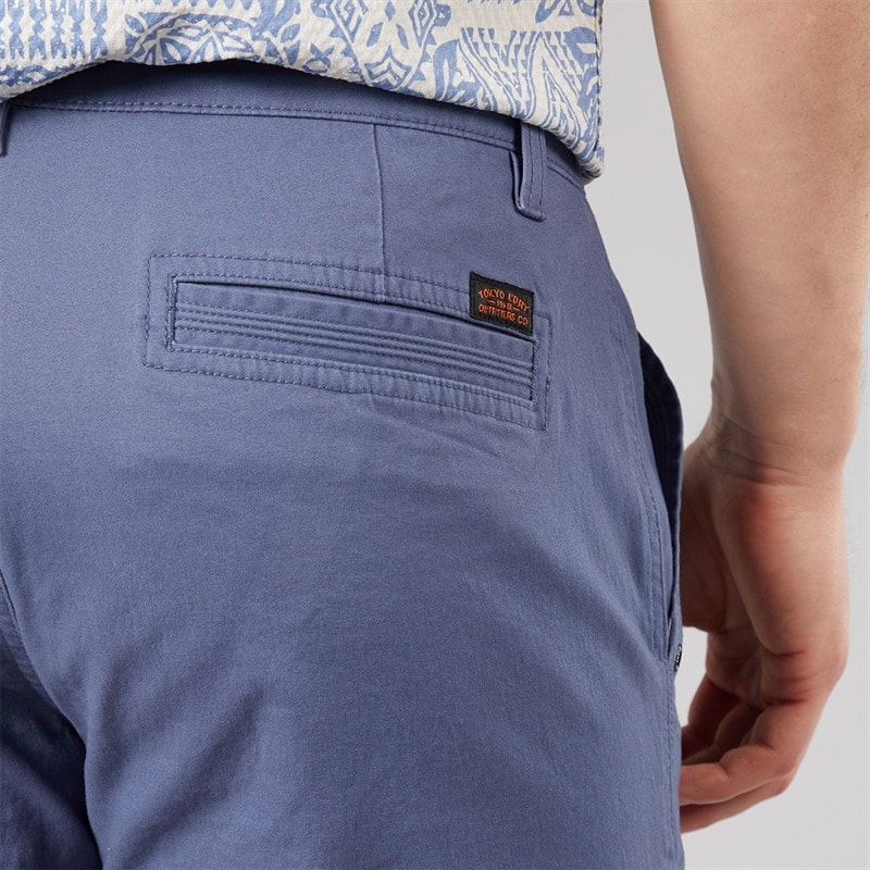 Tokyo Laundry Mens Bosta Chino Shorts Dark Denim - Image 3