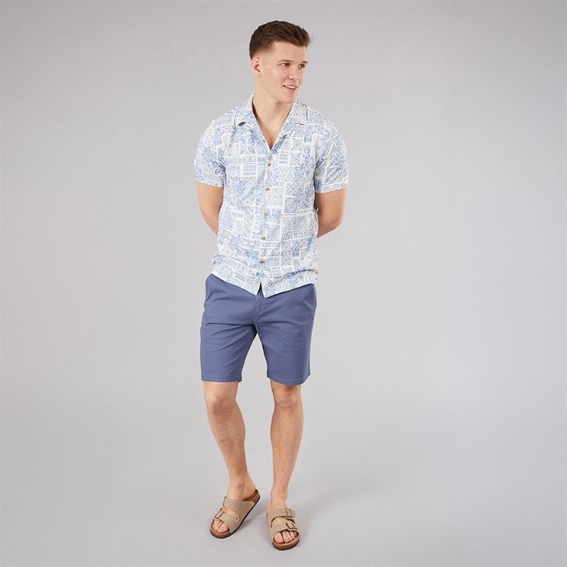 Tokyo Laundry Mens Bosta Chino Shorts Dark Denim - Image 4