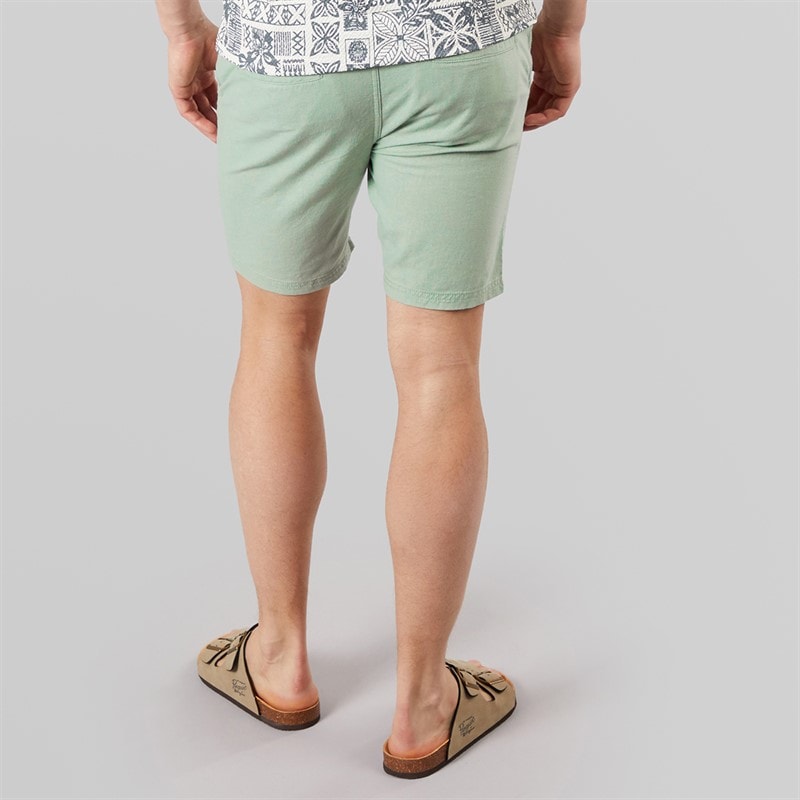 Tokyo Laundry Mens Fabrizio Linen Shorts Sage - Image 2