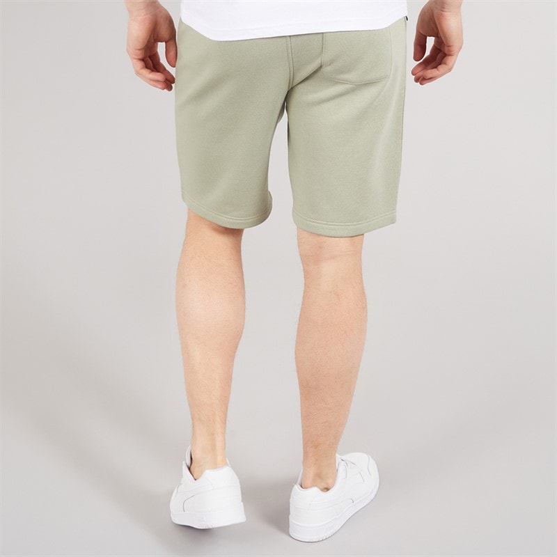 Tokyo Laundry Mens Tarou Fleece Shorts Seagrass Green - Image 2