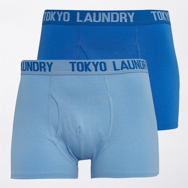 Tokyo Laundry Mens Whiston Two Pack Boxers Blue - Image 1