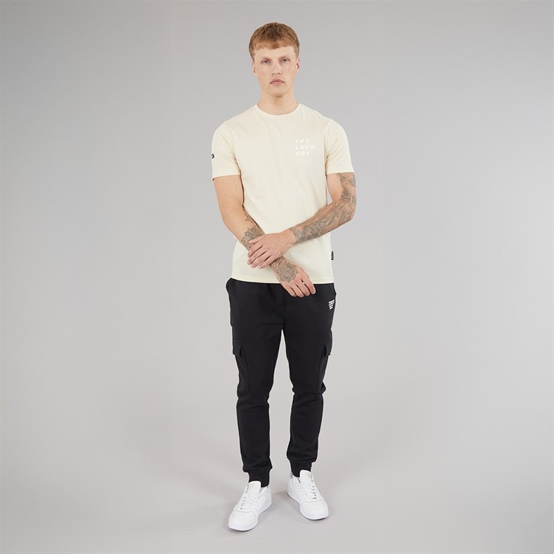 Tokyo Laundry Mens Collymore Joggers Jet Black - Image 4