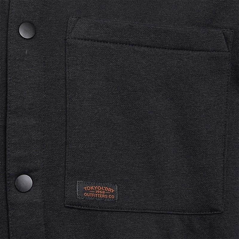 Tokyo Laundry Mens Commander Long Sleeve Shirt Jet Black - Image 2