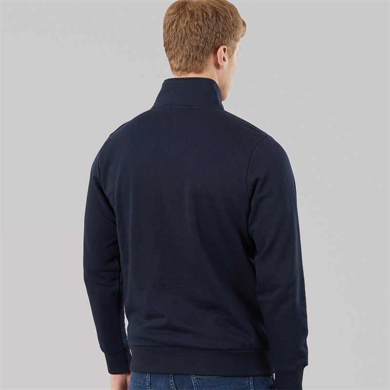 Tokyo Laundry Mens Diageo 1/4 Zip Sweatshirt Sky Captain Navy - Image 2