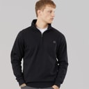 Tokyo Laundry Mens Diageo 1/4 Zip Sweatshirt Jet Black