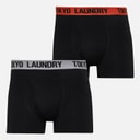 Tokyo Laundry Mens Winders 2 Two Pack Boxers Cherry Tomato/Light Grey Marl