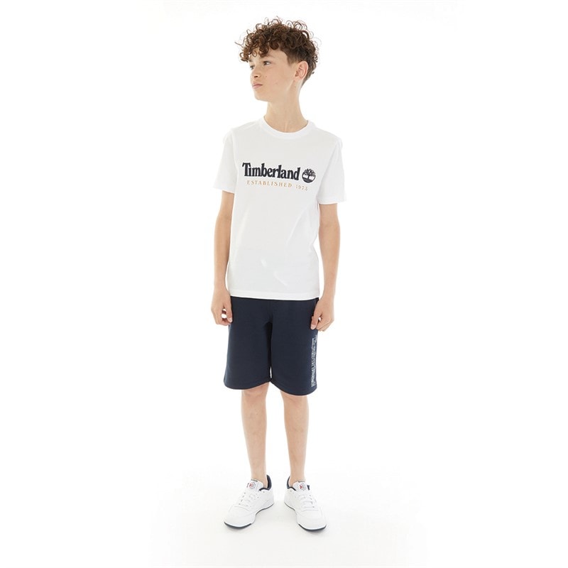 Timberland Boys Short Sleeve T-Shirt White - Image 3