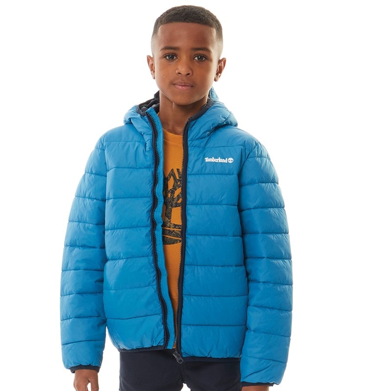 Timberland Boys Puffer Jacket Blue Enamel - Image 1