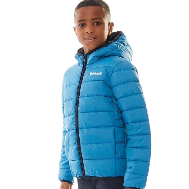 Timberland Boys Puffer Jacket Blue Enamel - Image 3