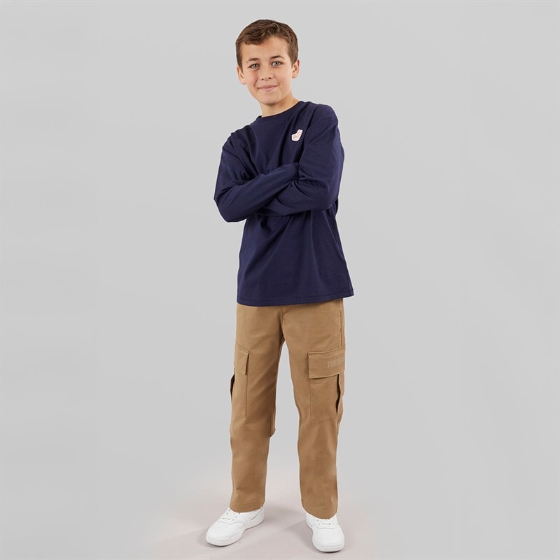 Timberland Boys Cargo Pocket Trousers Khaki - Image 3