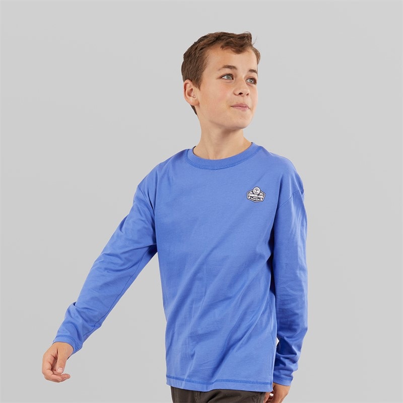 Timberland Boys Long Sleeve Top Lavender Blue - Image 1