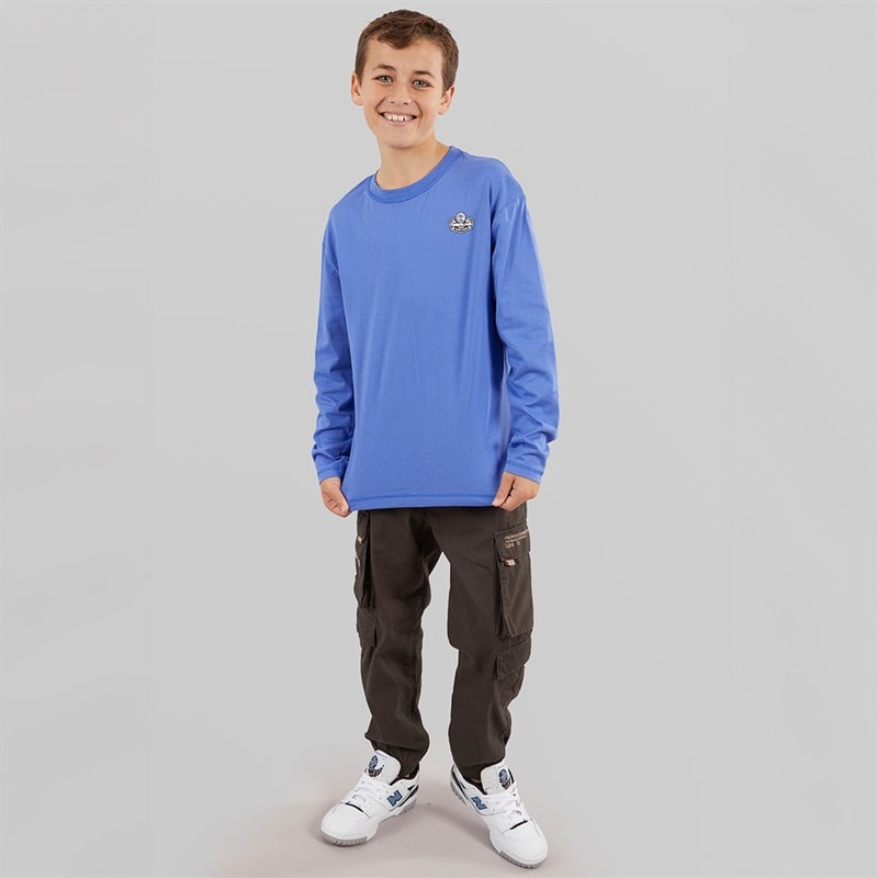 Timberland Boys Long Sleeve Top Lavender Blue - Image 3