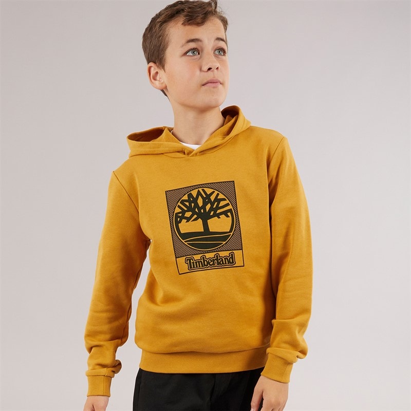 Timberland Boys OTH Hoodie Beige/Black - Image 1