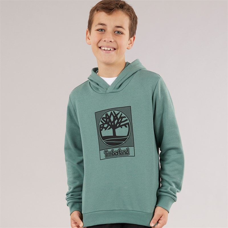 Timberland Boys OTH Hoodie Forest Green - Image 1