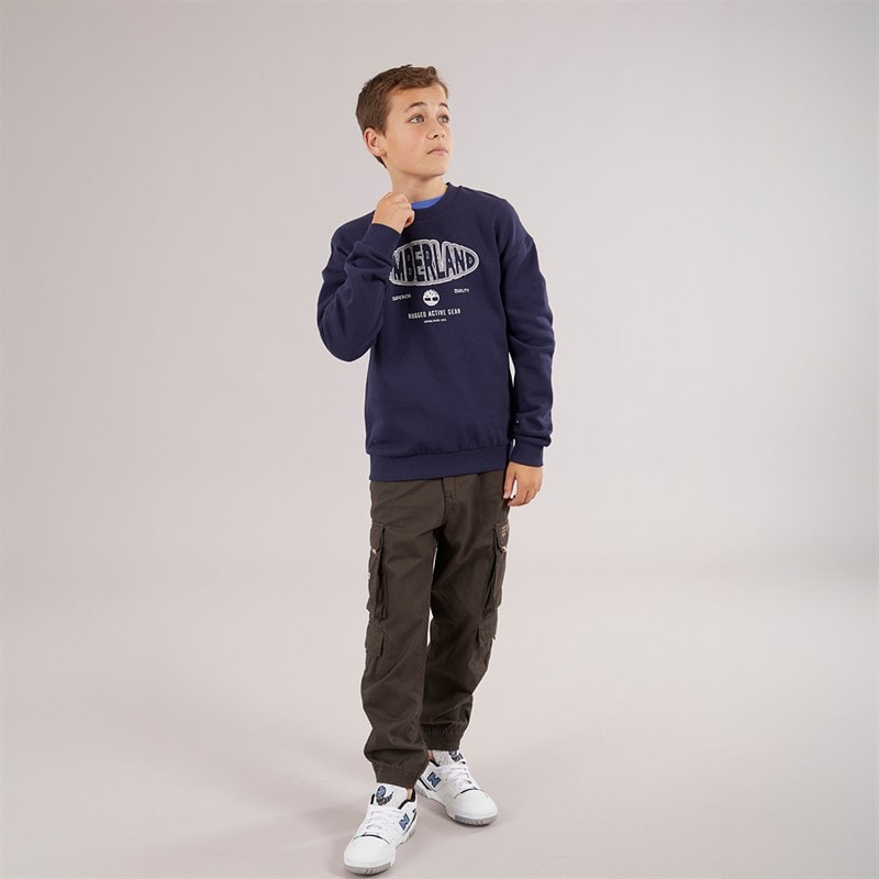 Timberland Boys Sweatshirt Navy - Image 3