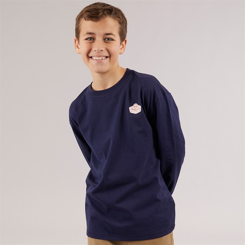 Timberland Boys Long Sleeve Top Navy - Image 1