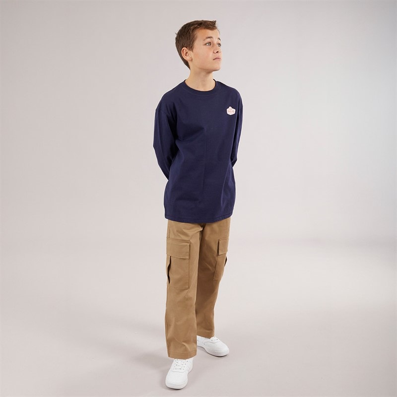 Timberland Boys Long Sleeve Top Navy - Image 3
