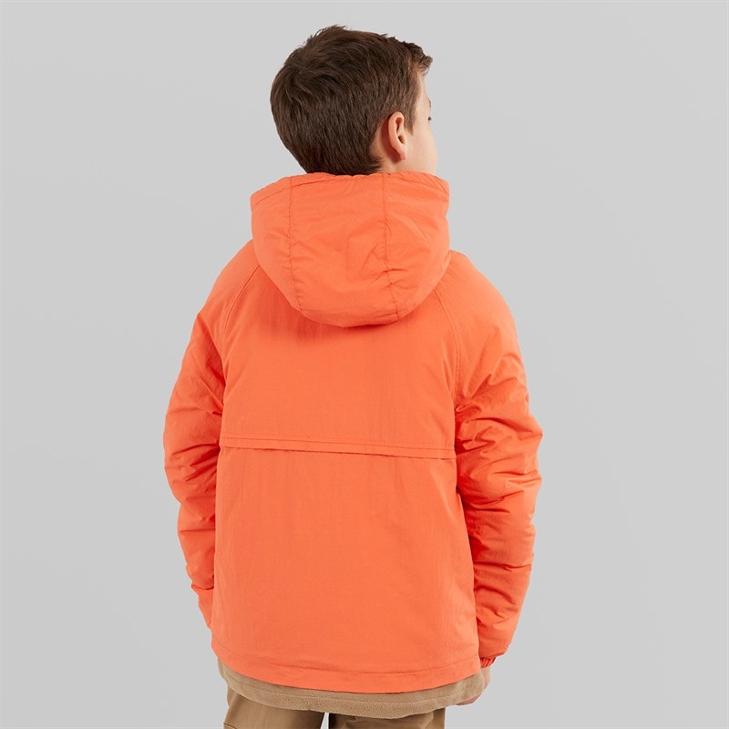 Timberland Boys OTH 1/4 Zip Jacket Tigerlily - Image 2