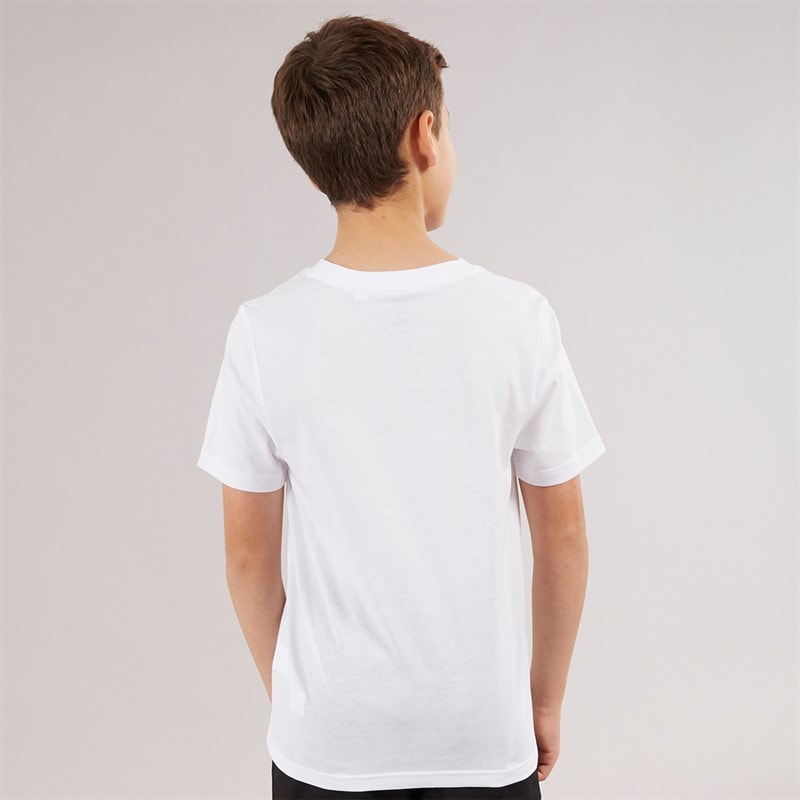 Timberland Boys Short Sleeve T-Shirt White/Navy - Image 2