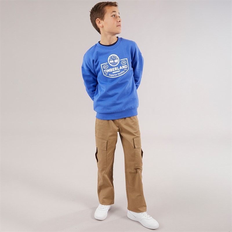 Timberland Boys Sweatshirt Lavender Blue - Image 3