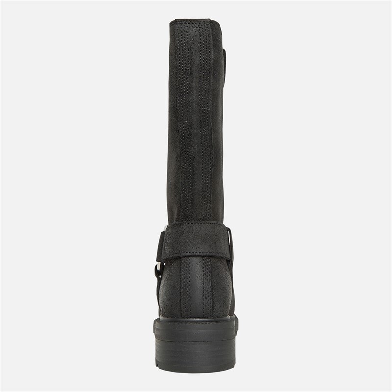 Timberland Womens Brimfield Tall Pull On Boots Black Suede - Image 3