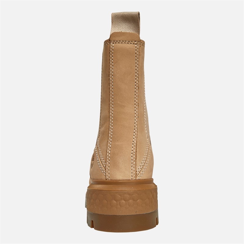 Timberland Womens Cortina Valley Mid Chelsea Boots Light Beige Nubuck - Image 3