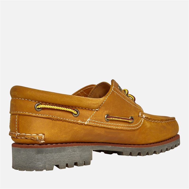 Timberland Mens Authentic Boat Shoes Wheat Full Grain - Image 5