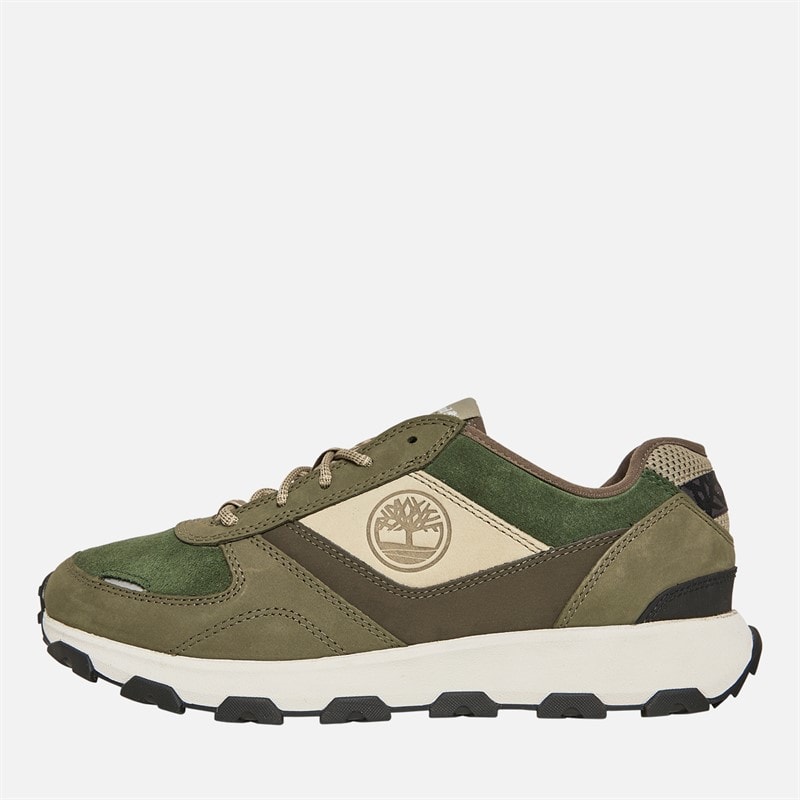 Timberland Mens Winsor Park Trainers Dark Green - Image 2