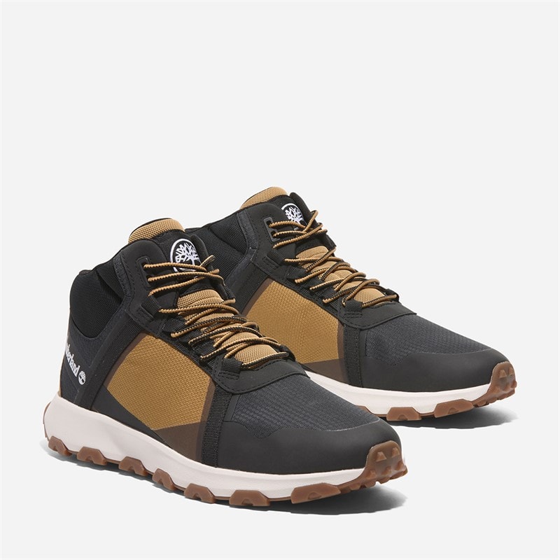Timberland Mens Winsor Trail Waterproof Trainers Wheat Mesh - Image 5