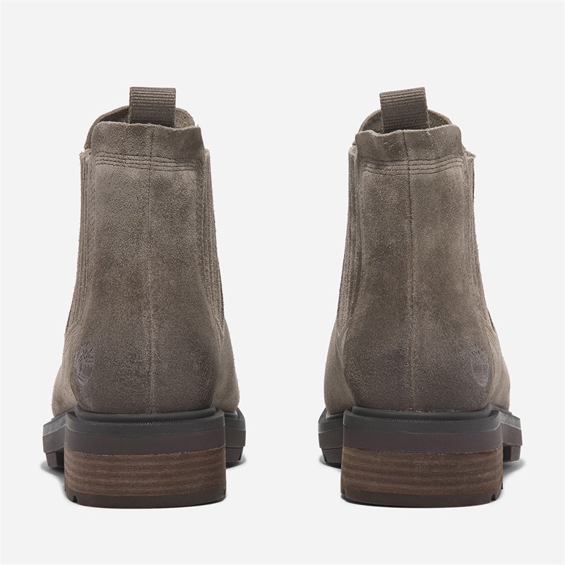 Timberland Womens Brimfield Chelsea Boots Medium Brown Suede - Image 3