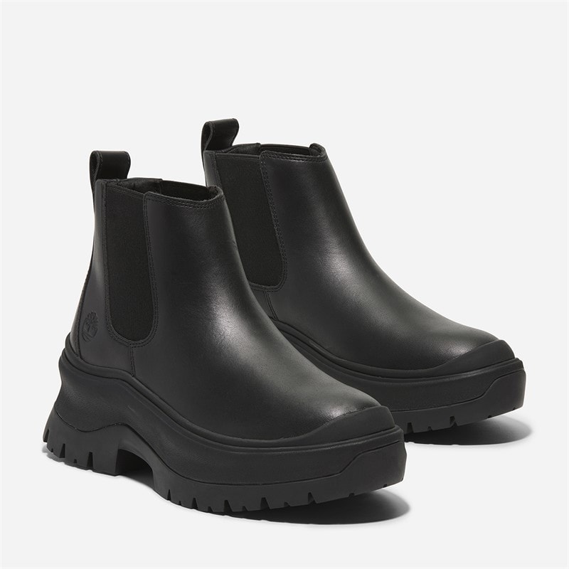 Timberland Womens Roxie Lane Chelsea Boots Black Full Grain - Image 5