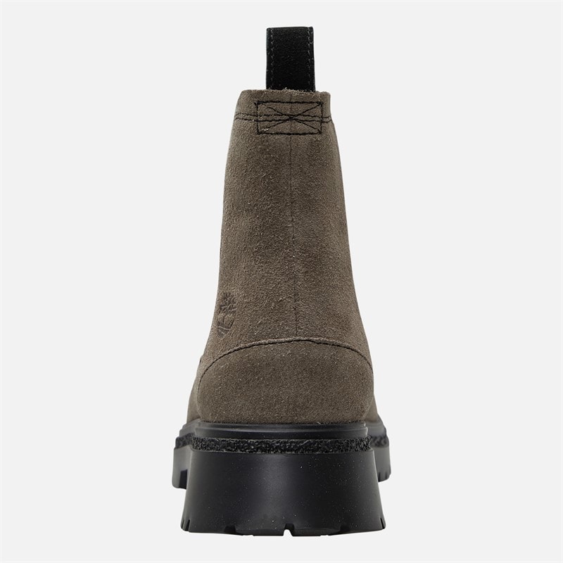 Timberland Womens Cambria Valley Mid Chelsea Boots Medium Grey Suede - Image 3