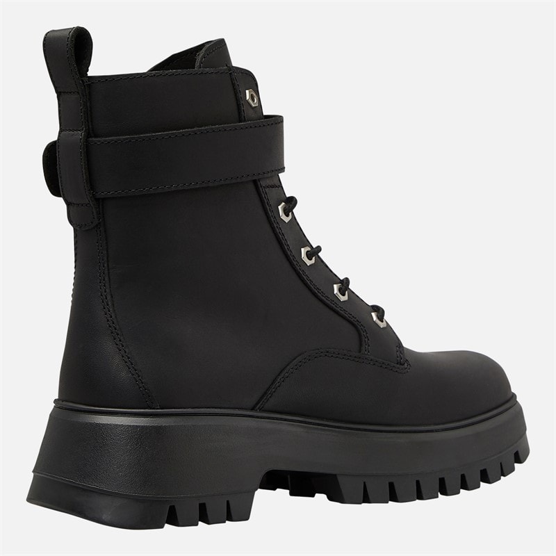 Timberland Womens Cora Valley Mid Lace Boots Black Full Grain - Image 5