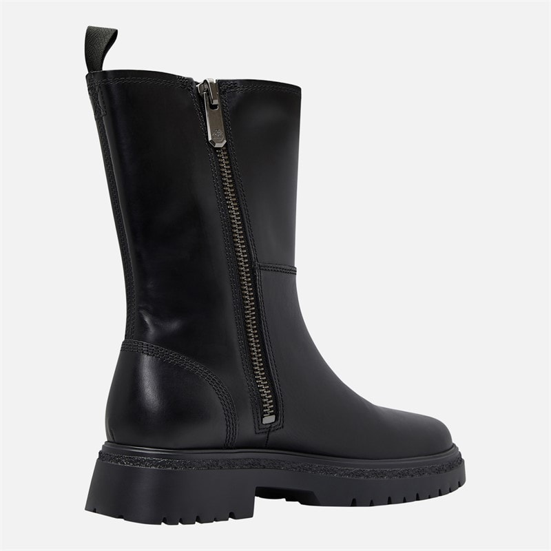 Timberland Womens Cambria Valley Tall Zip Up Boots Black Full Grain - Image 4