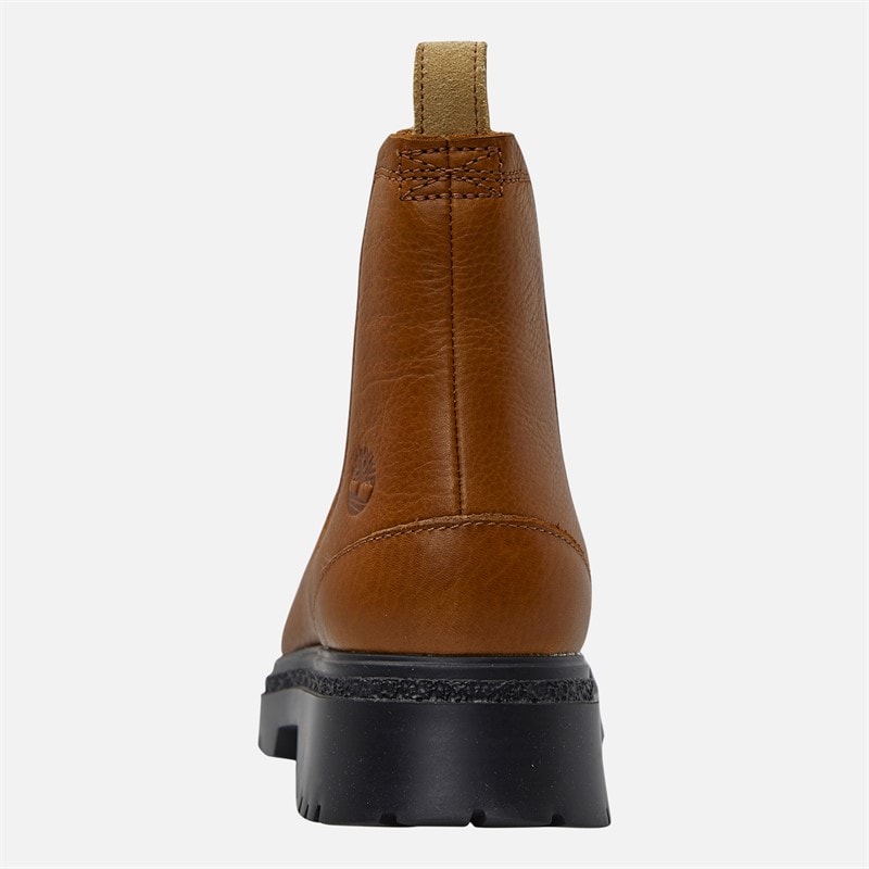 Timberland Womens Cambria Valley Mid Chelsea Boots Rust Full Grain - Image 3