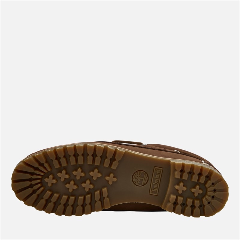 Timberland Womens Authentic Boat Shoes Medium Brown Nubuck - Image 2
