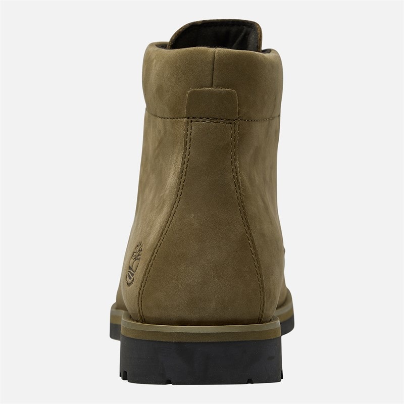 Timberland Mens Alden Brook Mid Lace Waterproof Boots Dark Olive Nubuck - Image 3