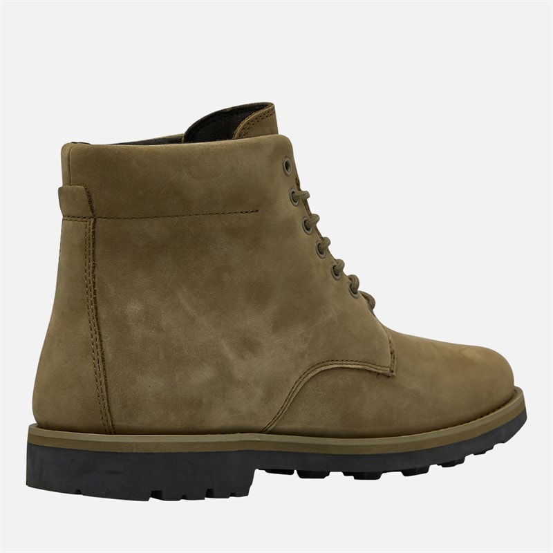 Timberland Mens Alden Brook Mid Lace Waterproof Boots Dark Olive Nubuck - Image 5